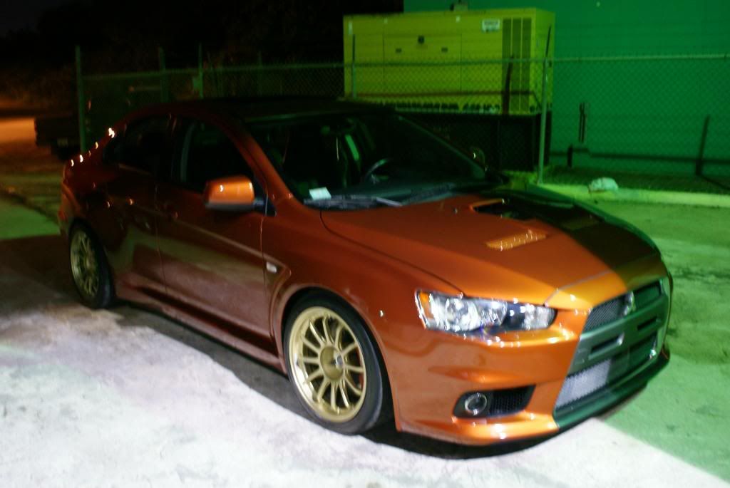 Rotor Glow Orange Evo X Detailed Under The Sun by AutoLavish in Puerto Rico